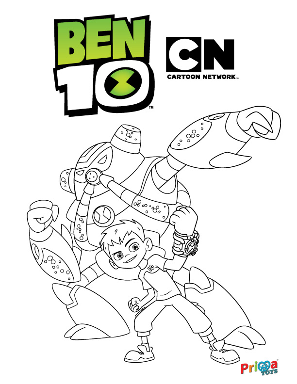 Ben Ten Overflow Coloring Pages